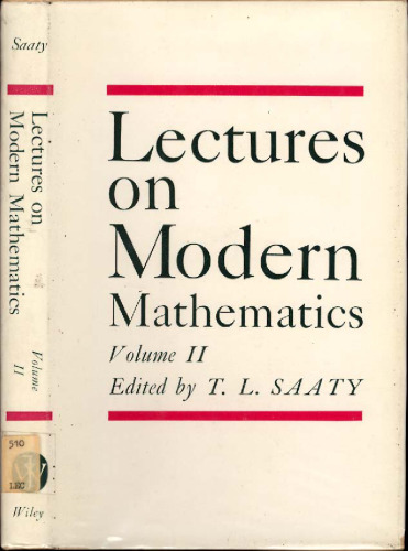 Lectures on modern mathematics