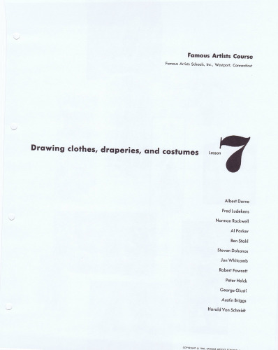 Famous Artists Course Lessons
