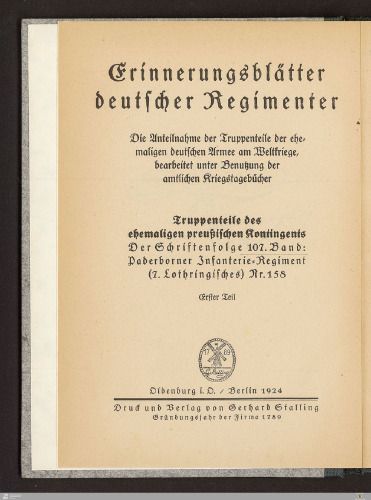 Paderborner Infanterie-Regiment (7. Lothring.) Nr. 158