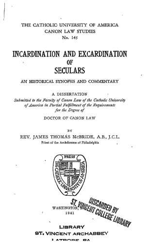 Incardination and Excardination of Seculars