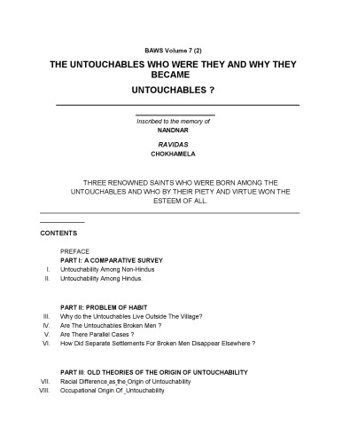 The Untouchables: Who were they and why they became untouchables?