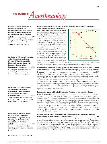 Anesthesiology magazine 2009-08