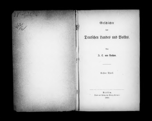 Geschichte des deutschen Landes und Volkes