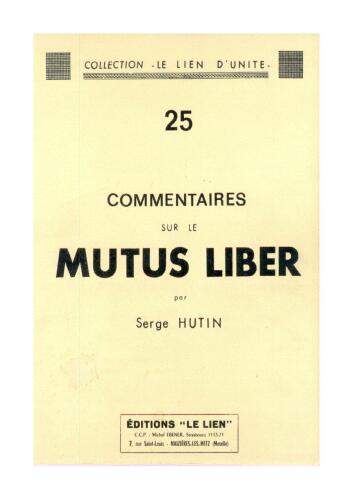 Commentaires sur le Mutus Liber