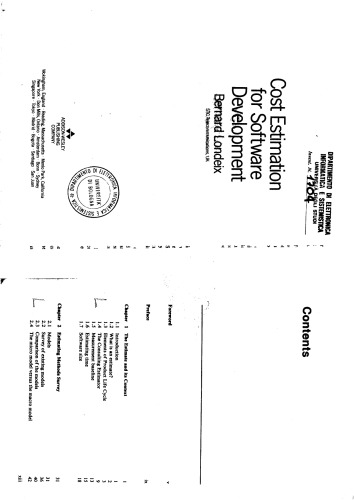 Cost estimation for software development