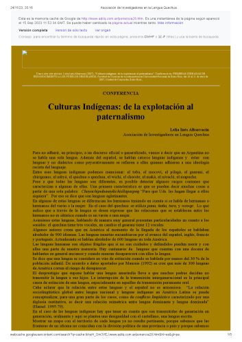 Culturas indígenas: de la explotación al paternalismo