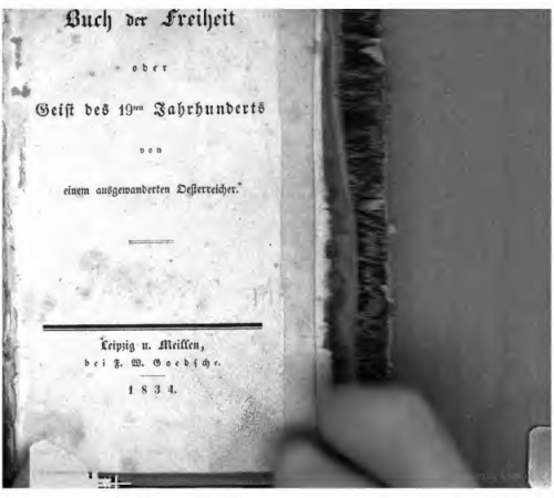 Buch der Freiheit oder Geist des 19ten Jahrhunderts