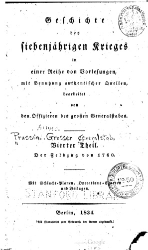 Der Feldzug von 1760