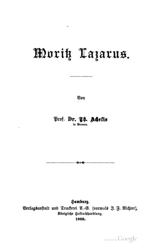 Moritz Lazarus