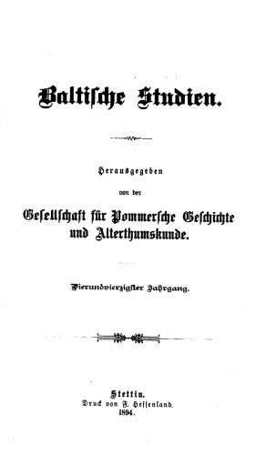 Baltische Studien