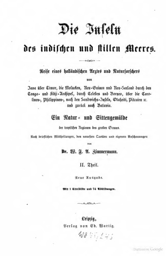 Die Inseln des indischen und stillen Meeres