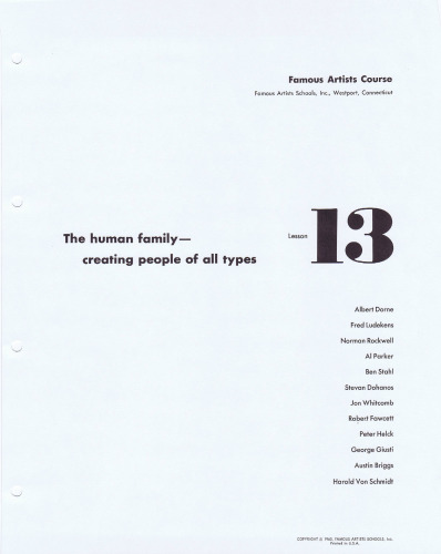 Famous Artists Course Lessons