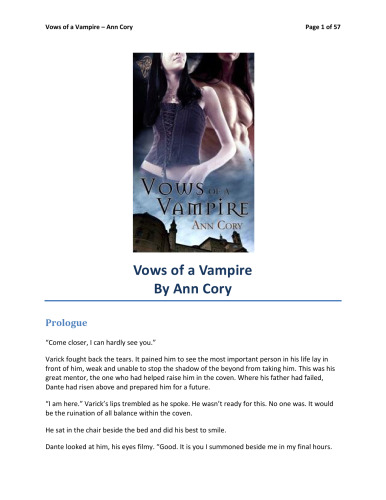 Vows of a Vampire