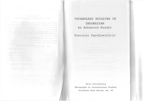 Vocabulary Building in Indonesian an advanced reader /Словарный запас индонезийского языка. Книга для чтения. Продвинутый уровень