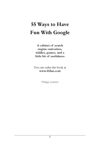 55 Ways to Have Fun With Google