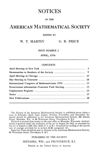 Notices of the American Mathematical Society