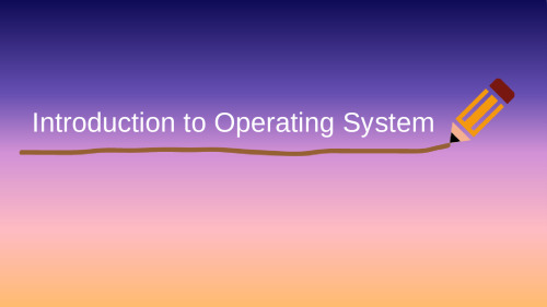 BCA 4th sem operating system unit 1 ppt slides