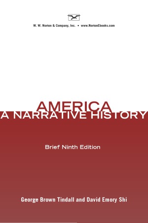 America A Narrative History (Brief Ninth Edition)