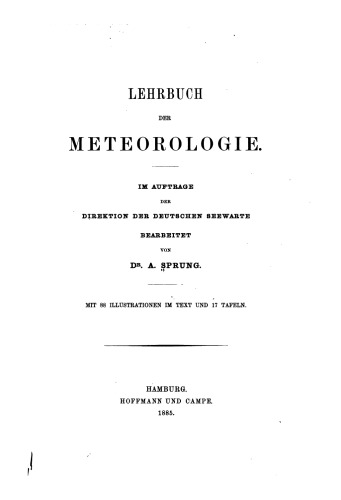 Lehrbuch der Meteorologie
