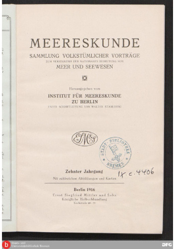 Gegenwart und Zukunft der deutschen Kolonien