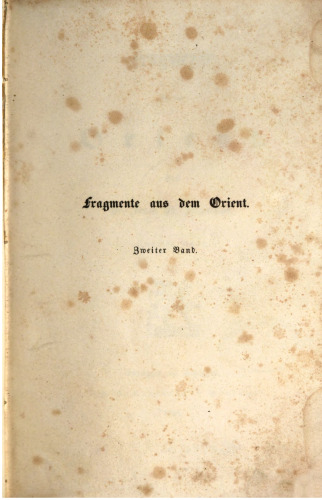 Fragmente aus dem Orient