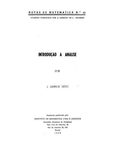 Introdução à Análise