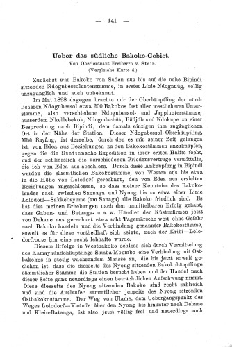 Über das südliche Bakoko-Gebiet