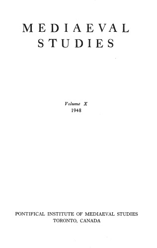 Mediaeval Studies