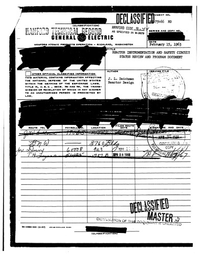 Reactor instrumentation and safety circuit status review and program document