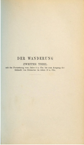 Wanderung über die Schlachtfelder der deutschen Heere der Urzeiten