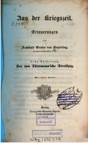 Der von Thielmannsche Streifzug