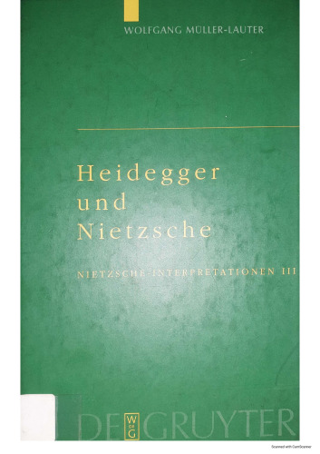 Heidegger und Nietzsche
