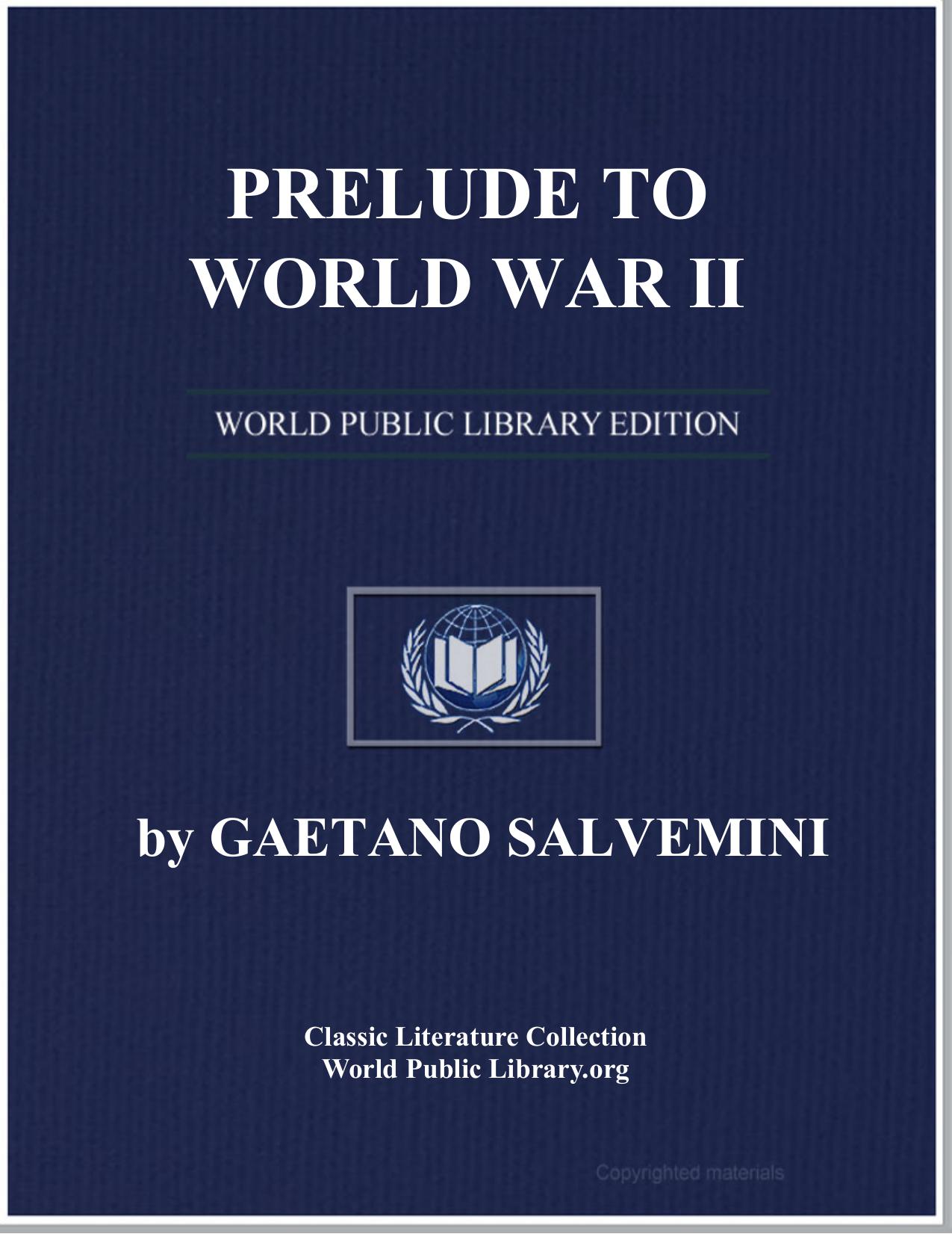 Prelude to World War II