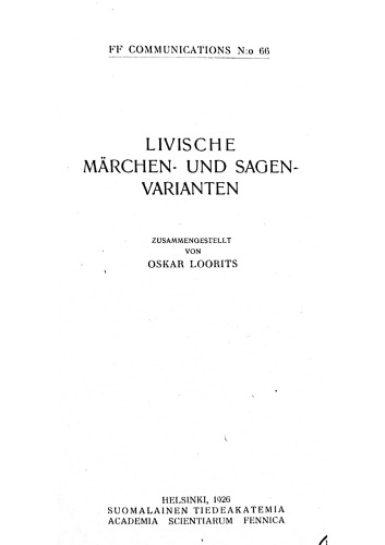 Livische Märchen- und Sagenvarianten