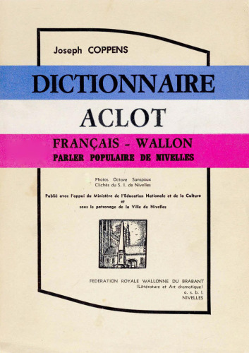 Dictionnaire aclot français - wallon