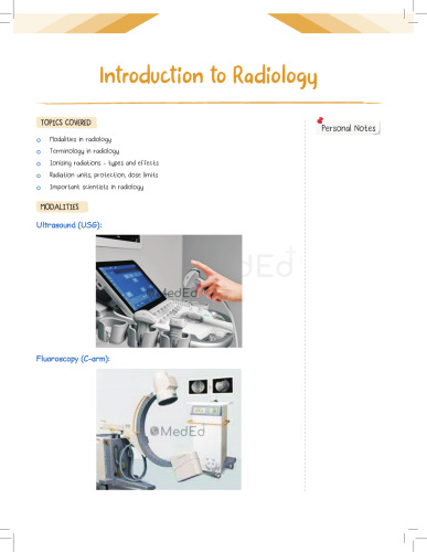 Physics Wallah MedEd Notes Radiology