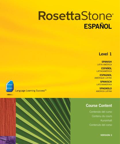 Rosetta Stone Latin American Spanish. Тексты уроков. Уровни 1-5