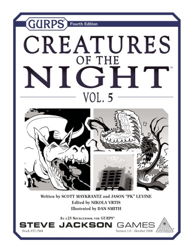 GURPS 4th edition. Creatures Of The Night, Volume 5