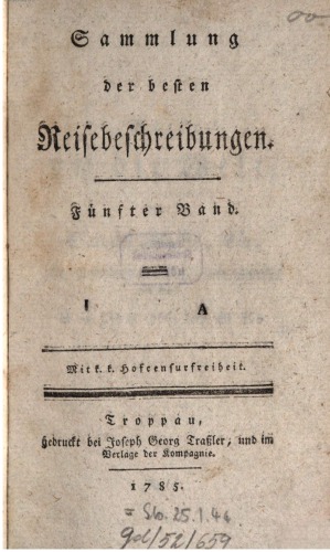 Sammlung der besten Reisebeschreibungen