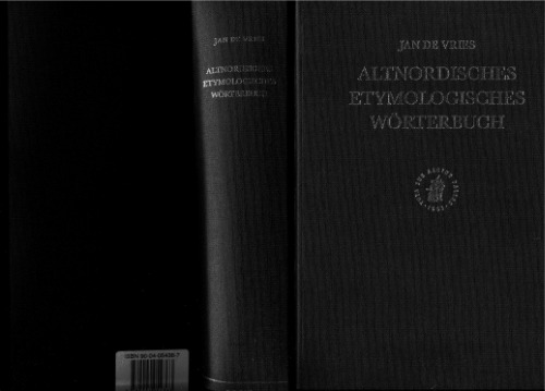 Altnordisches etymologisches Wörterbuch