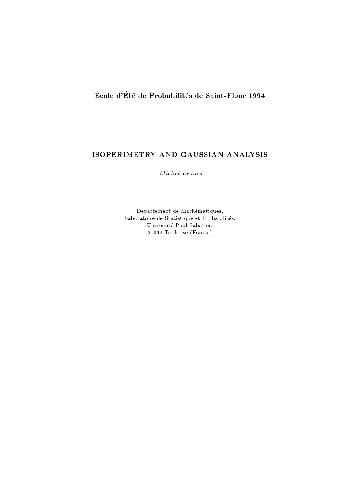 Isoperimetry and Gaussian analysis