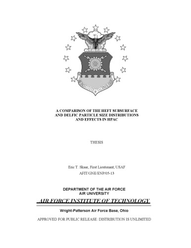 HEFT-DELFIC Fallout Particle Size Predictions (comparison) - USAF