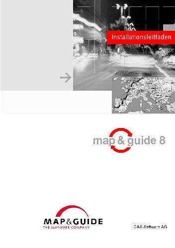 Installationsleitfaden. map&guide 8