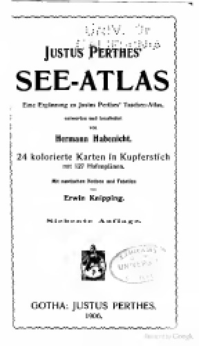Justus Perthes' See-Atlas