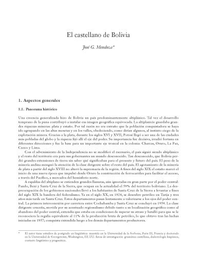 El castellano de Bolivia