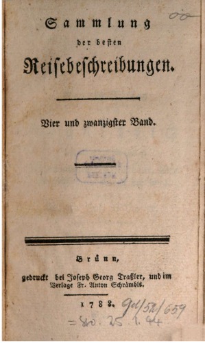 Sammlung der besten Reisebeschreibungen