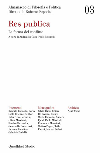 Res publica. La forma del conflitto