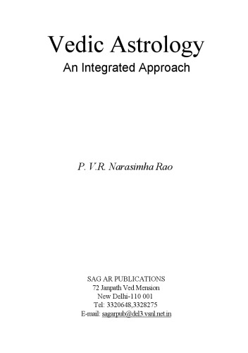 Vedic Astrology: An Integrated Approach