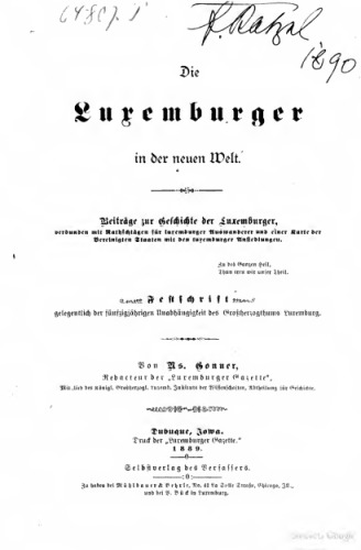 Die Luxemburger in der neuen Welt