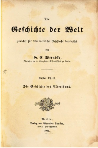 Die Geschichte des Alterthums